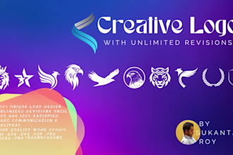 design a clean, creative logo with unlimited revisions