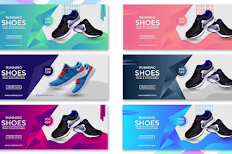 design e commerce website, banner, creative billboards, shop signage