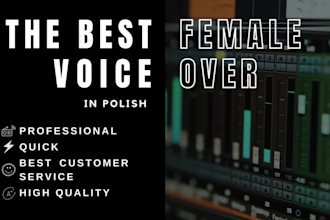 record HQ voiceover and dubbing in polish