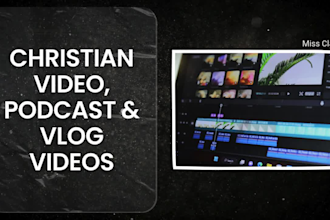 do christian video youtube vlog and podcast video editing