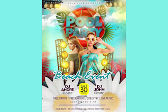 create animate motion graphics flyer, event flyer,