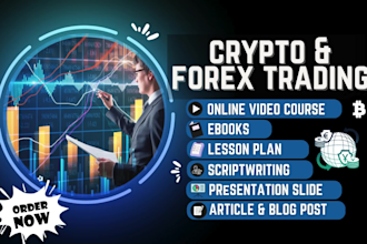 create elearning forex and crypto trading videos course  investment stock market
