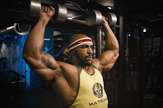 edit professional gym, fitness, yoga, and sports promo video