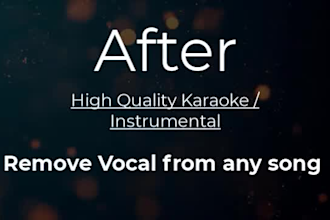 remove vocal from your song