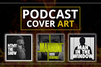 create podcast cover artwork and itunes podcast logo design
