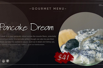 create restaurant food promo video or resturant ads for your business