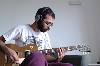 record professional electric guitar for your song