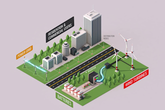 create animated 3d infographics