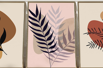 create a realistic wall art mockup video for your etsy store