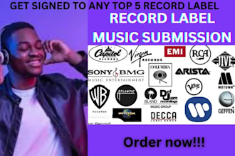 do record label submission to top active 1000 record label so as to get signed