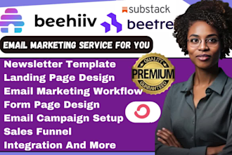 design beehiiv newsletter beehiiv landing page page  brevo mailerlite templates