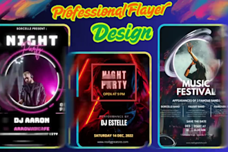 design creative food flyer, party flyer, corporate flyer, and business flyer