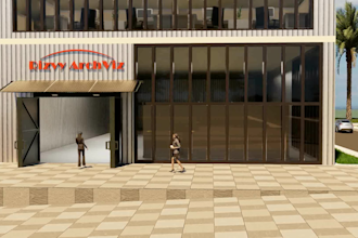 create architectural renderings for interior and exterior