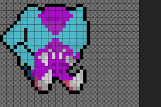design minimalist pixel art characters and emojis