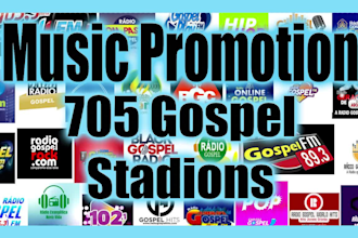 send your music to 705 gospel radio stations