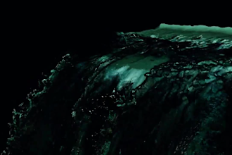do houdini cgi waterfall fluid simulation, 3d water simulation, fluid animation