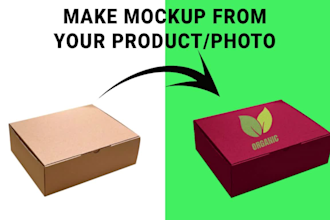 make a mockup from your product or photo