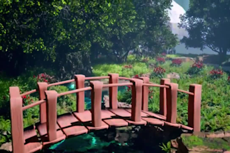 do 3d game environment fantasy world environment game art level design 3d map