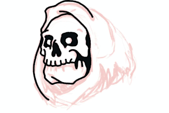 illustration t shirt design using procreate grunge effect