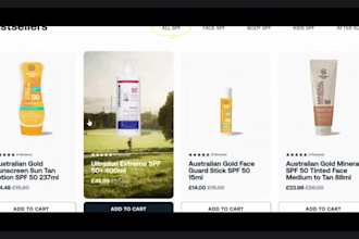 design sunscreen shopify store mineral sunscreen store spf 50 sunscreen website