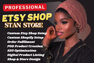 set up etsy digital products shopify stan store etsy digital product shop set up