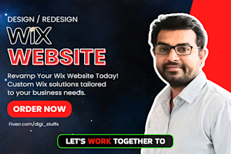 design, redesign, build, create or revamp wix website
