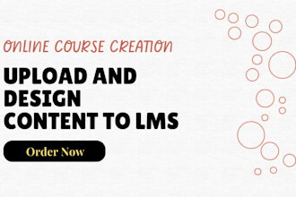 build learndash lms online course upload wordpress design elementor pro website
