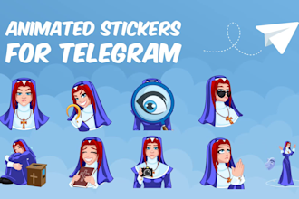 design animated telegram sticker for your projects