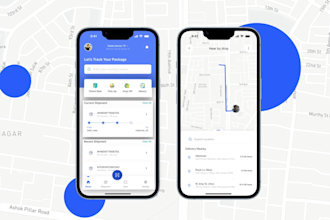 develop gps tracking app, location tracking app, with admin