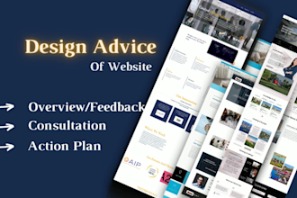 do website review and give design improvement advice
