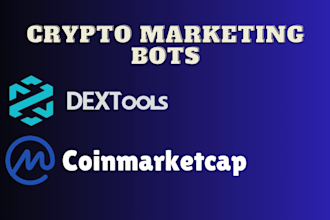 develop trending bots for dextools, coinmarketcap