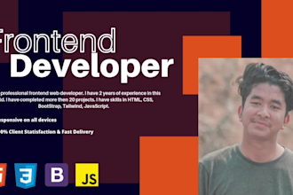build a professional and responsive landing page website