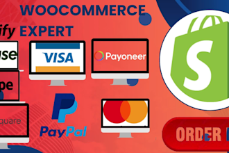 integrate paypal, wise, and other payment gateway to shopify and wordpress store