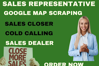 be your sales closed sales rep b2b leads gen email blasting cold calling
