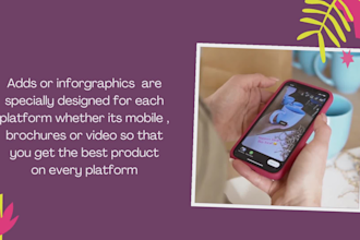 write custom social media adds for you with attention grabing graphics