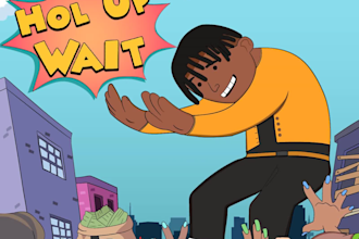 design album, single, mix tape professional cartoon cover