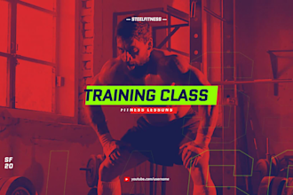 create professional gym fitness workout and sports video editing