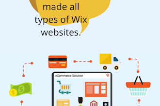 design or redesign wix landing page