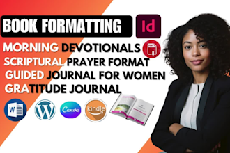 format poetry book design prayer cover book devotional or journal for amazon KDP