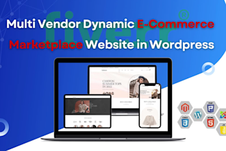 premium  multi vendor dynamic ecommerce marketplace website in wordpress