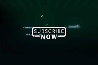 create best crypto and youtube intro and outro video