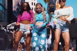 create a dance reaction video to your song using afro or hip hop moves