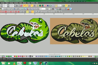 do embroidery digitizing in dst pes emb file in few hours
