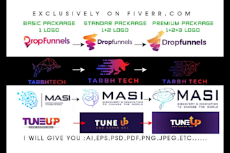 2d 3d professional business logo design brand with copyright