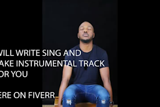 be your male songwriter, and vocalist of rnb and pop