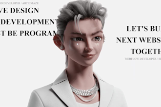 build 3d animated spline webflow landing page