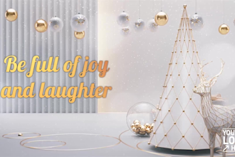 make an outstanding merry christmas video with your logo