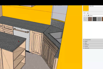 do 3d designing of kitchens, wardrobes, island