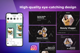 design instagram post, story, carousels post, banner ads , flyers