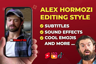 add alex hormozi style captions to your videos, instagram reels, shorts, tiktoks